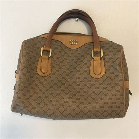 vintage gucci brown bag|authentic vintage Gucci bag.